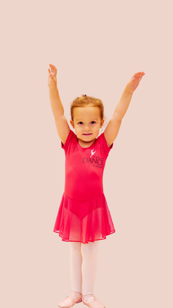 Red Cap Sleeve Skirted Leotard