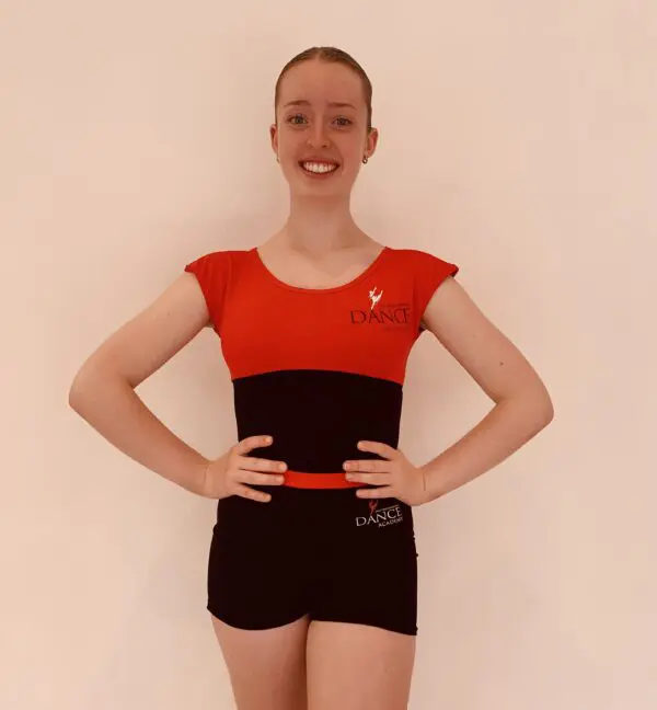 Red and Black Triangle Back Leotard