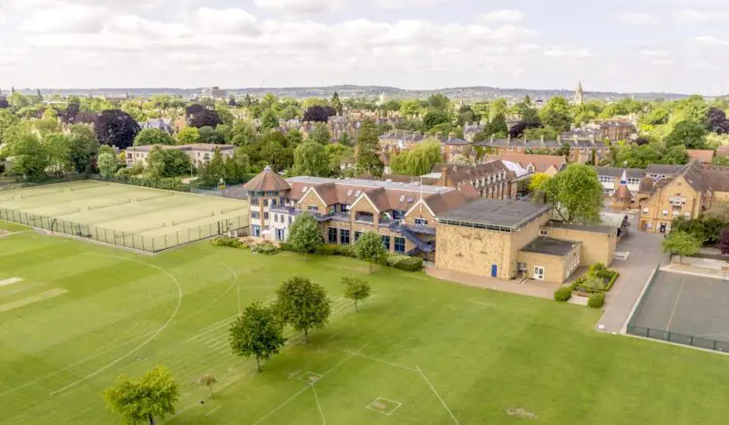 the dragon school aerial shot