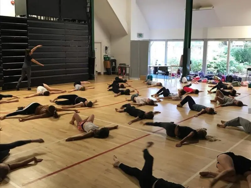 group of children at dance summer camp