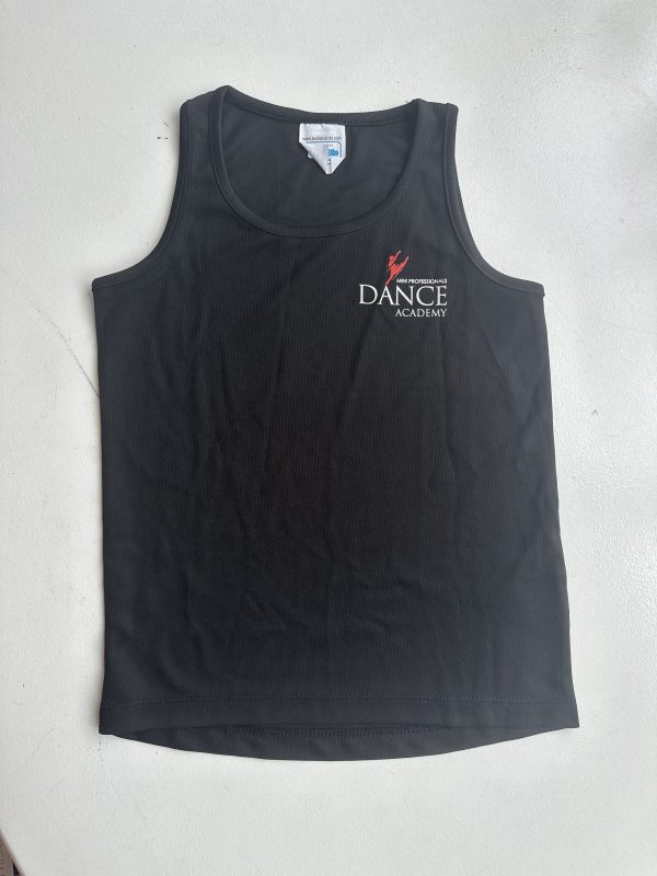 Kids black cotton vest
